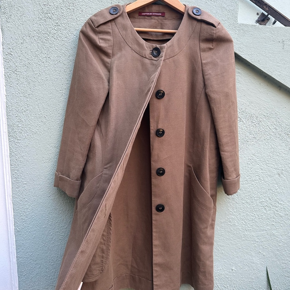 Comptoir Des Cotonniers Brown Trench Coat